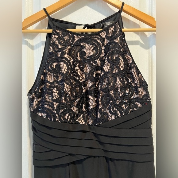 R&M Richards petite black lace cocktail dress size 4 petite - Picture 2 of 4